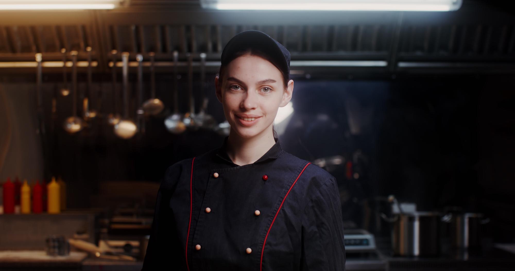 Portrait of head chef